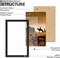 6x11 Picture Frame Set of 2, Black Engineered Wood Frame for 6 x 11 Inch Picture Poster Photo, Light Weight 6 by 11 Frame with Wood-grain for Wall - 2 Pack/Black/6"x11"